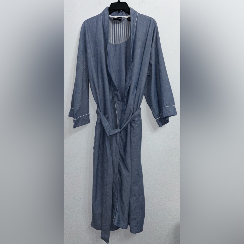 Christian Dior Monsieur Men's Chambray Cotton Robe